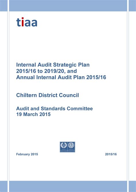 Audit Strategic Plan Examples Format Pdf