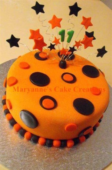 11Th Birthday Cake With Star Explosion - CakeCentral.com