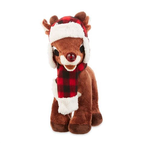 Rudolph The Red Nosed Reindeer 13 Inch Plush Toy Rudolph With Scarf