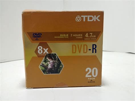 Pack Of Tdk Dvd R Discs Gb Hours Ebay