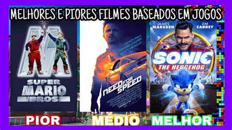 TOP 10 Melhores E Piores Filmes Baseados Em Jogos ESPECIAL DE ANO