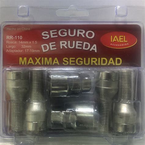 Albocar Jgo Seguro De Rueda Cromado Frontal 4 Bulones C 2