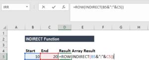 Indirect Function Formula Examples How To Use Indirect