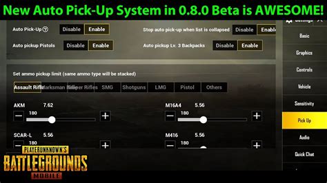 The NEW AUTO PICKUP In PUBG Mobile 0 8 0 Global BETA Is AMAZING