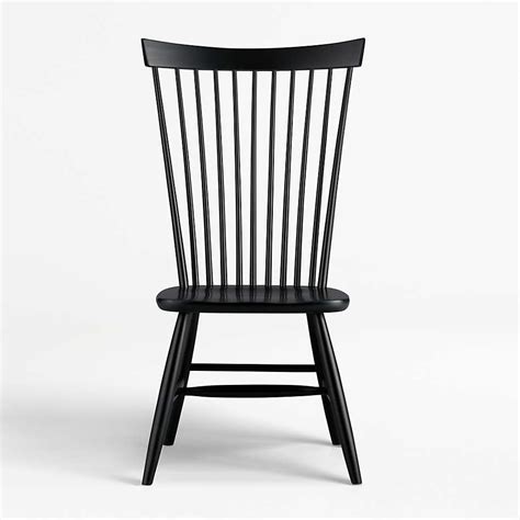 Marlow Ii Black Maple Dining Chair Reviews Crate And Barrel