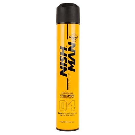 Nish Man Pro Styling Strong Hair Spray 400 ml Silný lak na vlasy