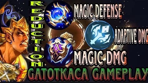 GATOTKACA BEST BUILD 2024 MAGIC REDUCTION COMBINATION Top Global