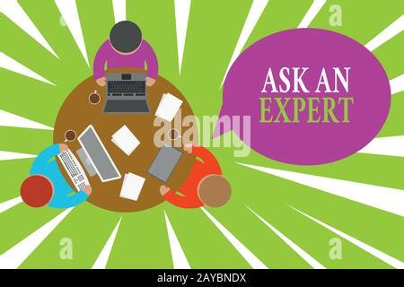 Conceptual Hand Writing Showing Ask An Expert Concept Meaning Consult