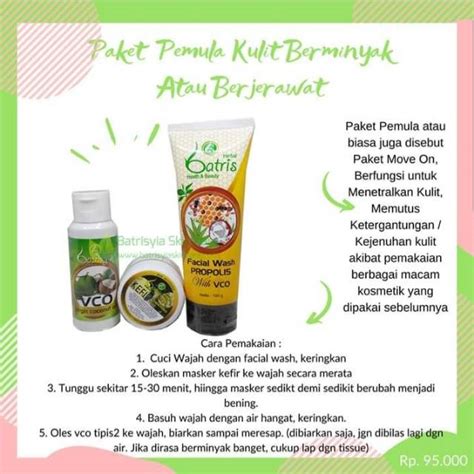 Jual Paket Pemula Batrisyia Kulit Berminyak Shopee Indonesia