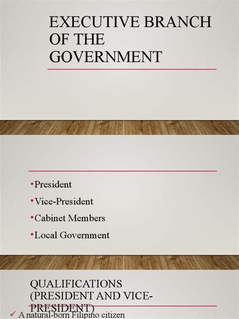 Executive Branch | PDF