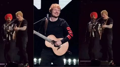 Ed Sheeran In Mumbai Ed Sheeran Sets Stage On Fire With Diljit Dosanjh