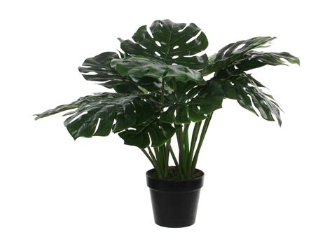 Kunstplant van polyester en plastic Ø70 x 50 Groen MONSTERA