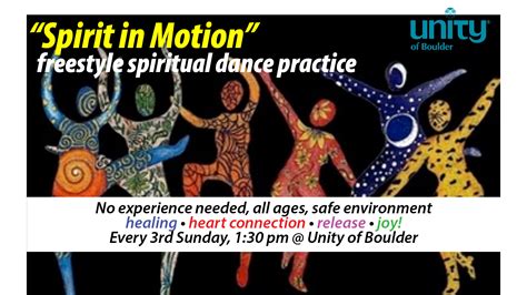 Spirit In Motion Freesytle Spiritual Dance Practice · Unity Of