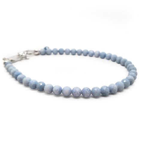 Owyhee Blue Opal Micro Bead Bracelet The Fossil Cartel