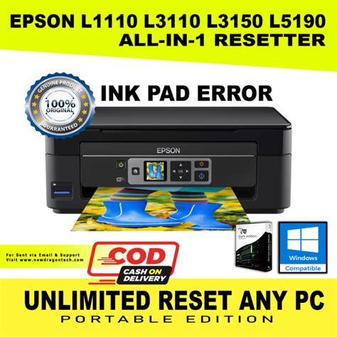 Epson L L L L Resetter Unlimited Reset Any Pc Dark