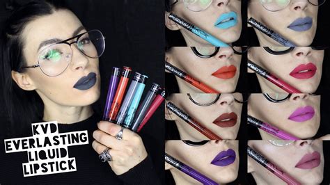 9 Brand New Kat Von D Beauty Everlasting Liquid Lipsticks Youtube