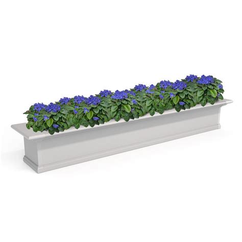 Shop Mayne 72 In W X 10 In H White Pvc Vinyl Hanging Self Watering