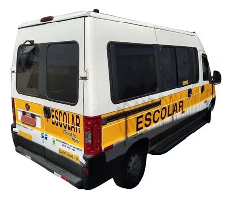 Kit Adesivo Faixa Escolar Ducato Lateral Motorista Parcelamento Sem Juros