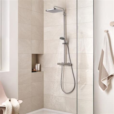 Grohe Vitalio Start Shower System Thermostat With Ecojoy Chrome