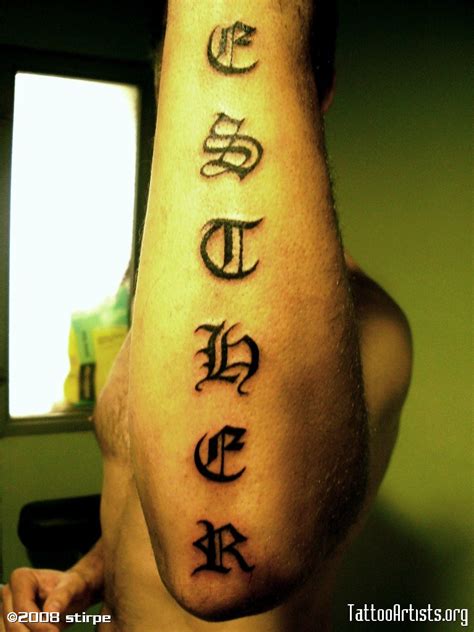 Gothic Letter Tattoo - Tattoos Facebook