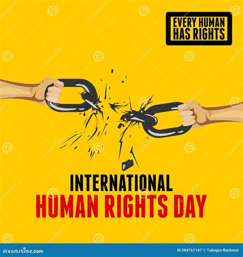 International Human Rights Day Stock Illustration Illustration Of