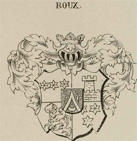 Roux Family Crest, Coat of Arms and Name History