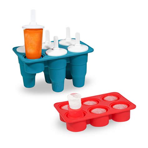 6pcs Collapsible Silicone Popsicle Tray Ice Cream Molds China Popsicle Molds And Ice Cream