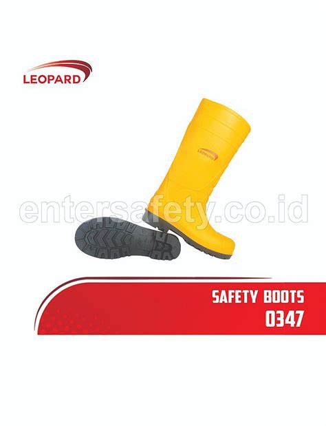 Sepatu Boot Safety Merk Leopard