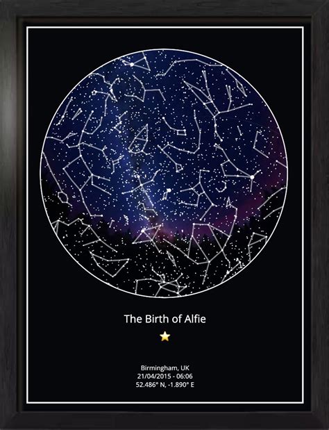 Create Personalised Star Map A Perfect T