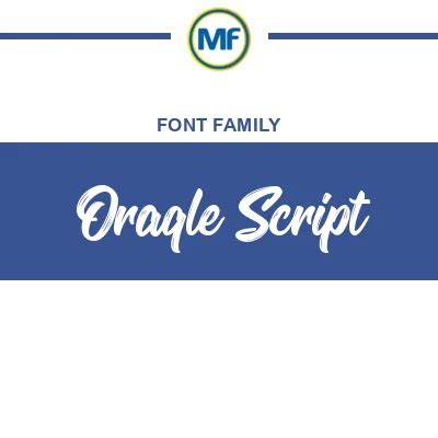 Download Oraqle Script Fonts | MaisFontes