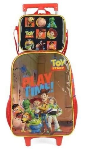 Kit Mochila De Rodinha Lancheira Luxcel Toy Story Play Time