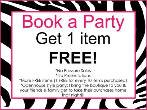 Paparazzi Hostess Book A Party Sign