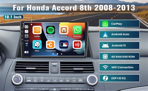 Amazon UNITOPSCI Android Car Stereo For Honda Accord 8th 2008 2013