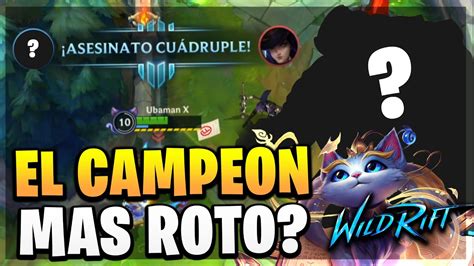 EL CAMPEON MAS ROTO EN COMBO CON YUUMI Wild Rift YouTube