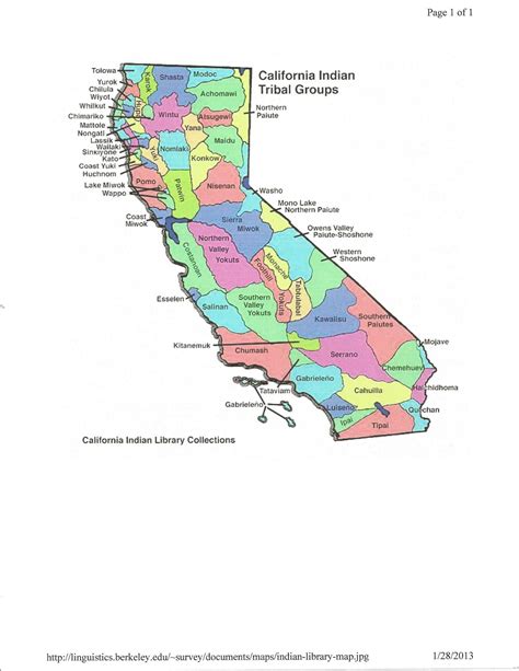 Southern California Indian Tribes Map