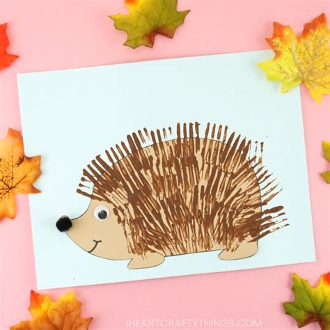 Hedgehog Craft Template