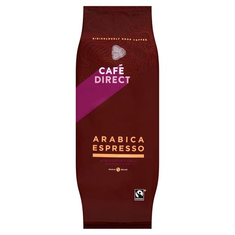 Cafedirect Fairtrade Arabica Espresso Whole Bean Kg My Supermarket