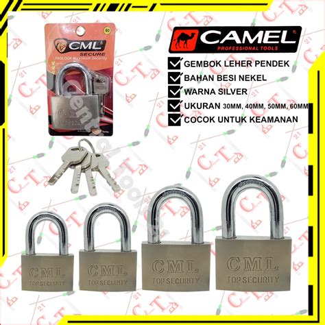 Jual Gembok Nekel Leher Pendek Camel Ukuran Mm Mm Mm Mm Gembok