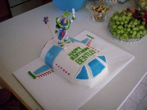 Buzz Lightyear Cake And Grapes As Party Food Mini Planets Or