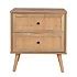 Kubu Rattan 2 Drawer Bedside Table Homebase