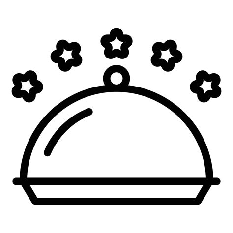 Tray Restaurant Icon Outline Vector Work Meal Vector Art At