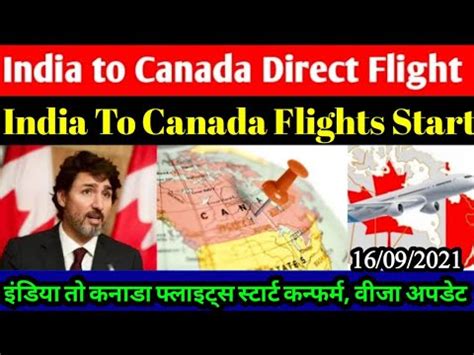 Good News India To Canada Direct Flights Start India To Canada