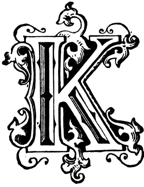 Cool Letter K Design Clip Art Library