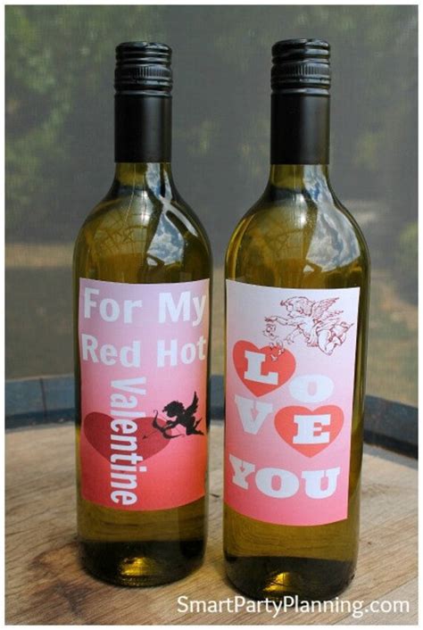 Valentines Day Wine Bottle Labels Easy Printable Valentine T By