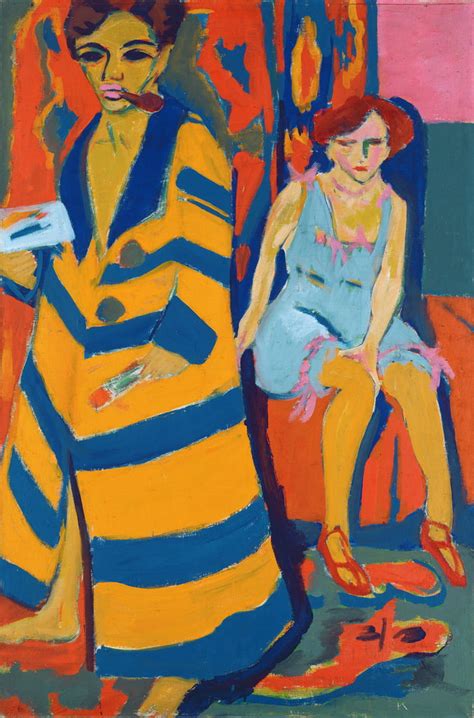 Autoritratto Con Un Modello 1907 Ernst Ludwig Kirchner