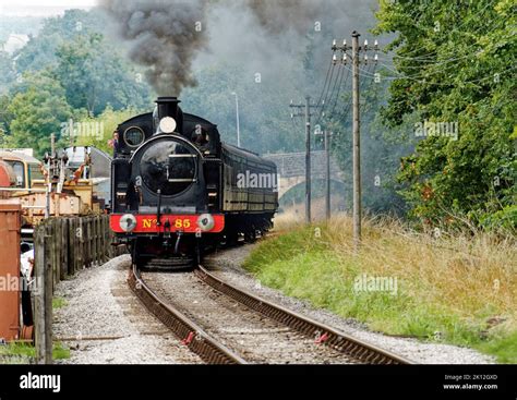 Preserved Taff Vale Railway 0 6 2 Tank Loco Heads A Train Approaching