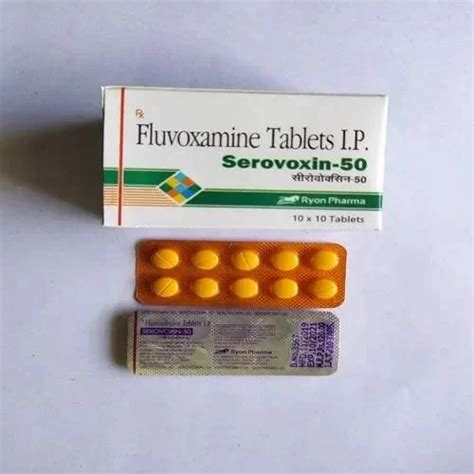 Serovoxin Fluvoxamine Tablet For Hospital 100 Treatment Maintain Mental Balance At Rs 101