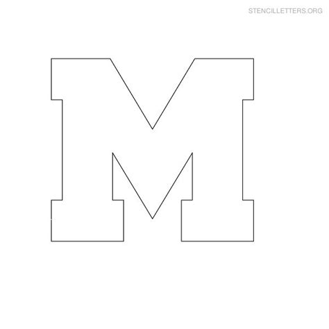 Stencil Letters M Printable Free M Stencils Stencil Letters Org