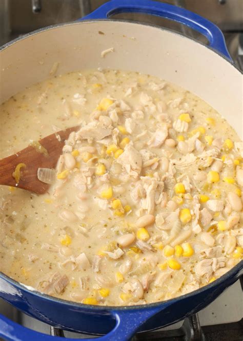 White Chicken Chili with Corn - Vegetable Recipes