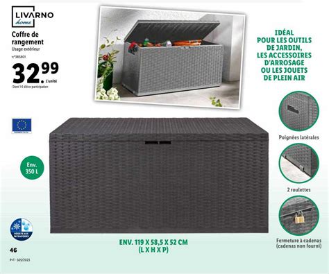 Promo Livarno Home Coffre De Rangement Chez Lidl Icatalogue Fr